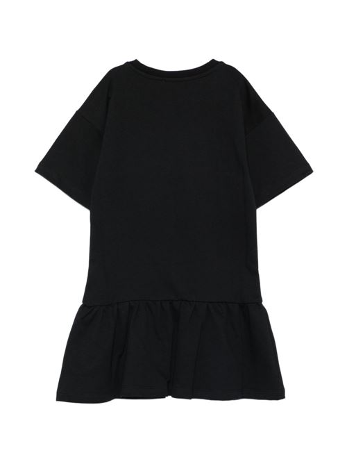 Abito bambina Moschino nero con logo Teddy Bear MOSCHINO KID-TEEN | HDV0HLLCA1960100